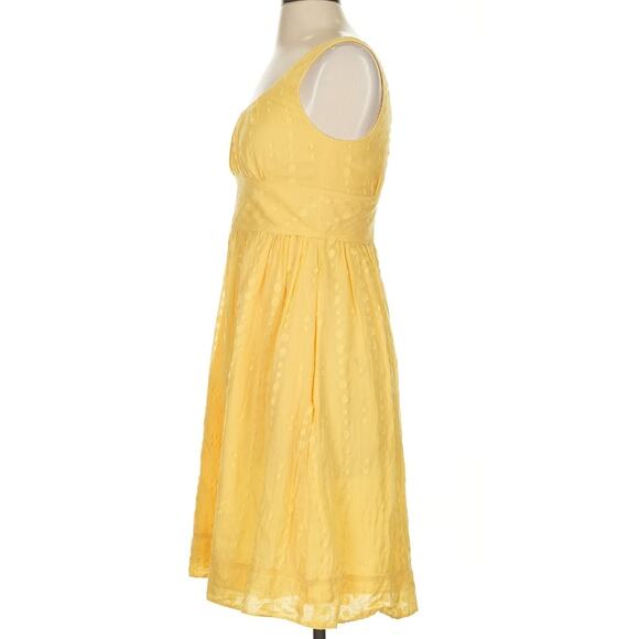 Vince Buttercup Yellow Empire Waist Sleeveless Tea Dress (2) - Picture 6 of 6